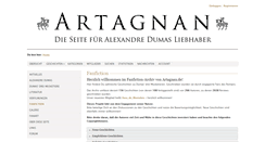 Desktop Screenshot of fanfiction.artagnan.de